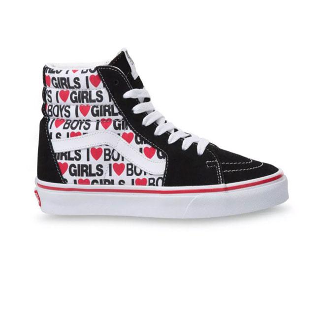 I heart vans high tops best sale